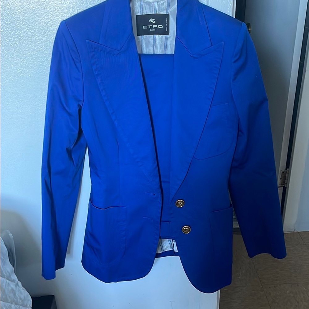 Etro Royal Blue Women's Blazer and pants set !